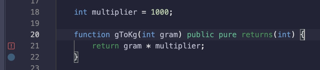 Examples of not pure functions